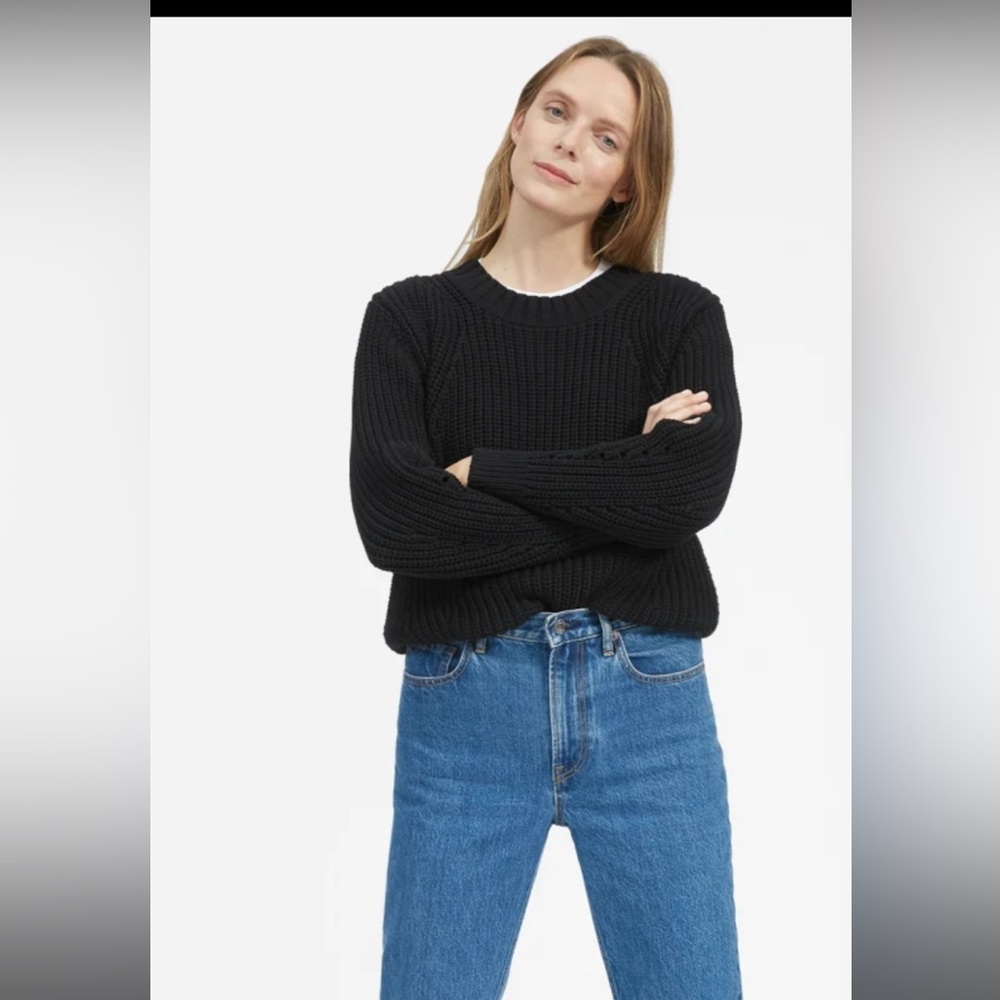 Everlane texture cotton crew sweater